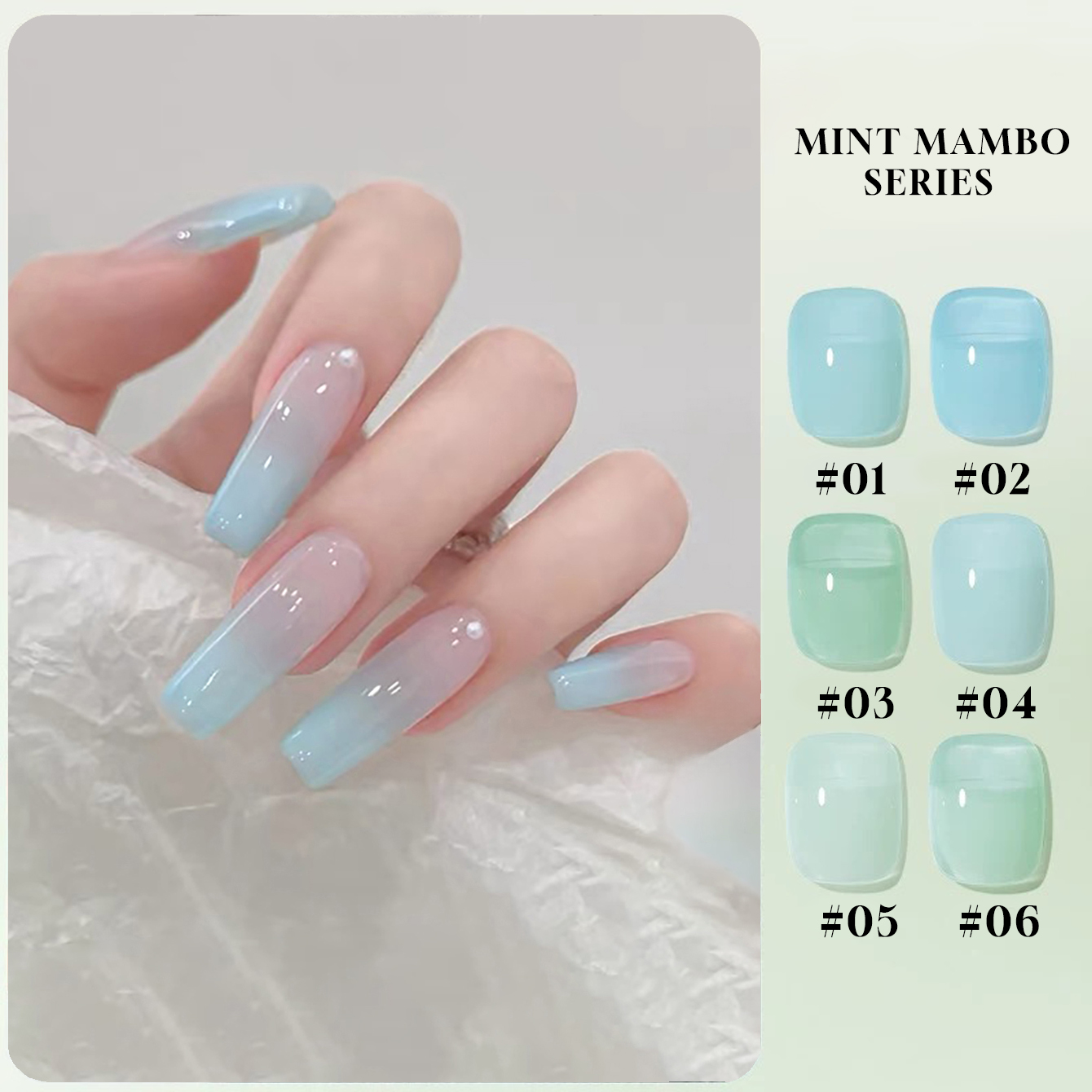 Actinic Blue Led - MN 1pcs 12ML Mint Mambo Gel