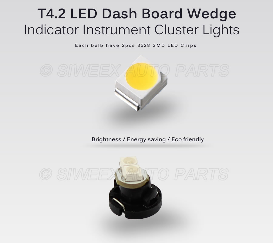 10Pcs/Lot NW6 T4.2 2SMD LED In - Actinic Blue Led ulasan dan harga