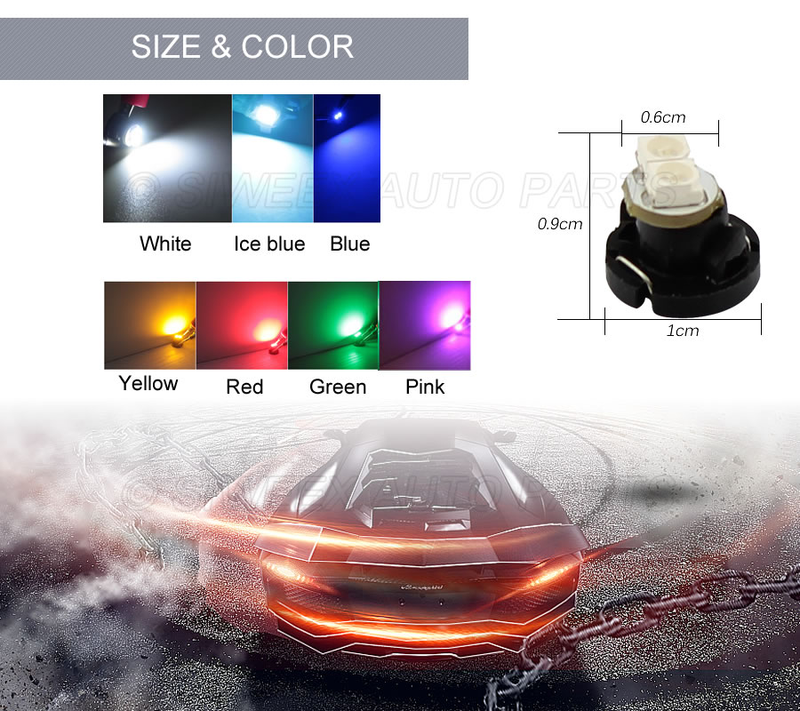 10Pcs/Lot NW6 T4.2 2SMD LED In - Actinic Blue Led ulasan dan harga