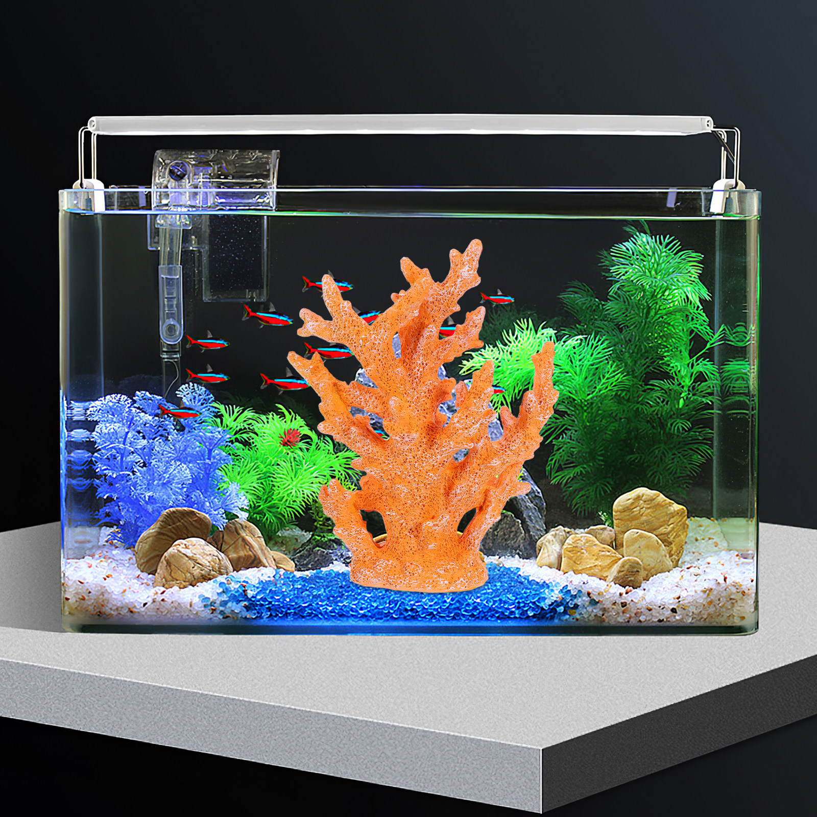Artificial Coral Reef Decor Re - Marine Aquarium Home ulasan dan harga