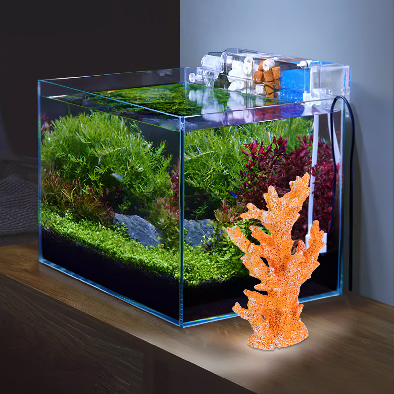 Artificial Coral Reef Decor Re - Marine Aquarium Home ulasan dan harga
