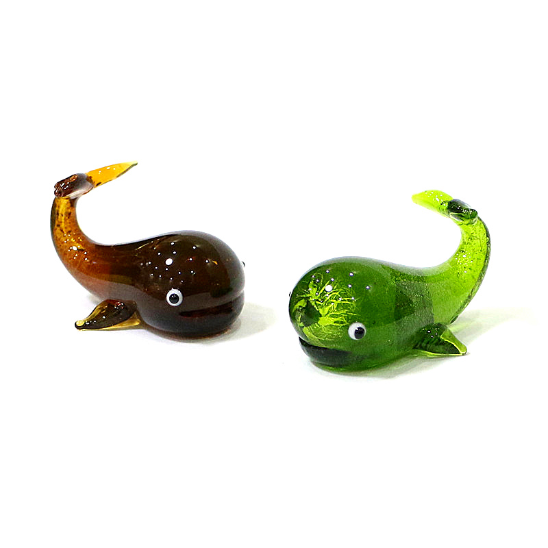 Murano Glass Whale Miniature F - Marine Aquarium Home ulasan dan harga
