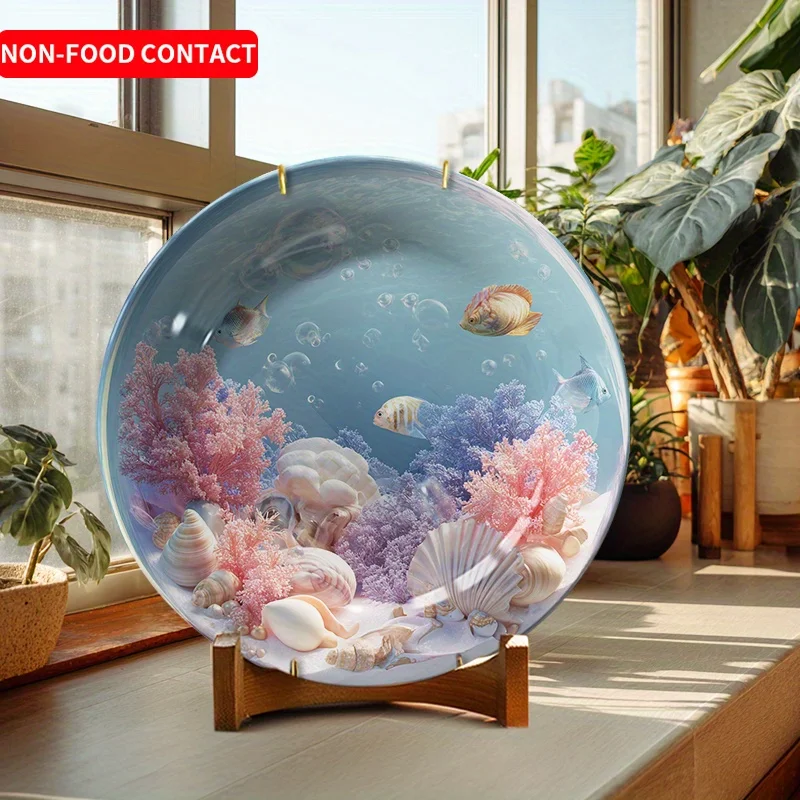 Ceramic Sea-Themed Aquarium Pl - Marine Aquarium Home ulasan dan harga