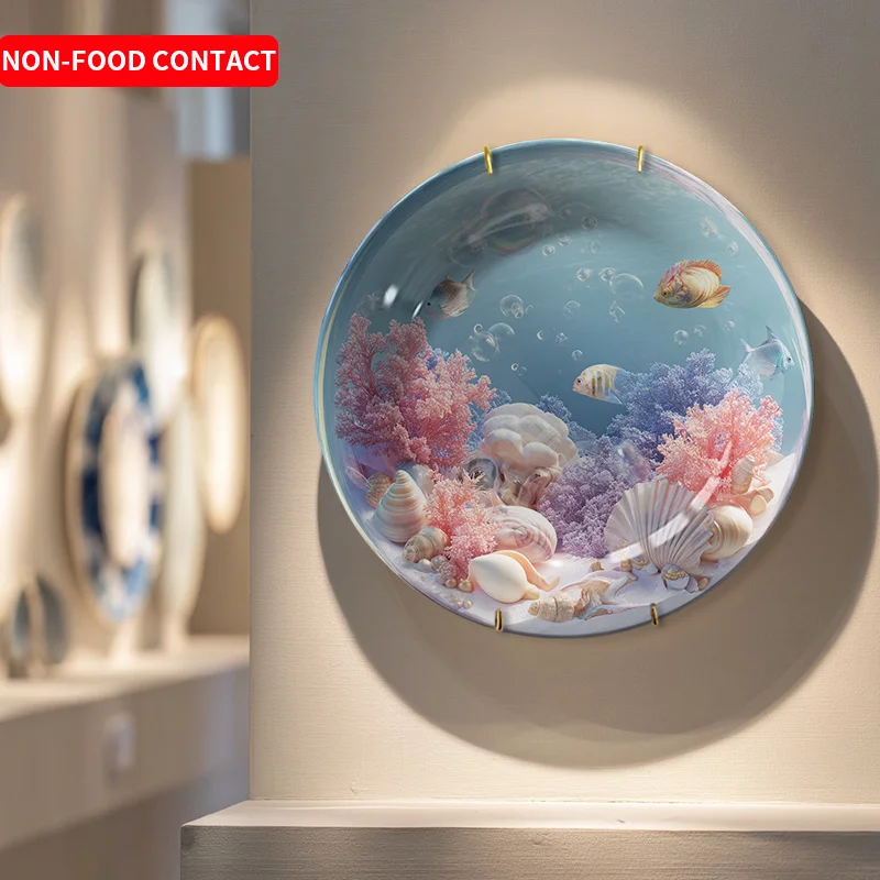 Ceramic Sea-Themed Aquarium Pl - Marine Aquarium Home ulasan dan harga