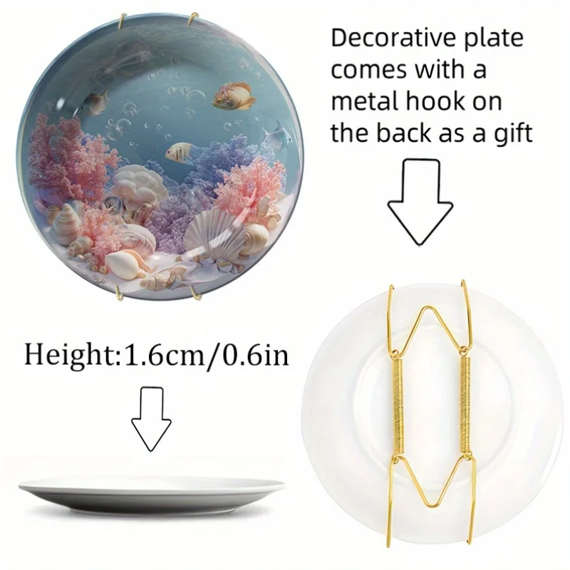 Ceramic Sea-Themed Aquarium Pl - Marine Aquarium Home ulasan dan harga
