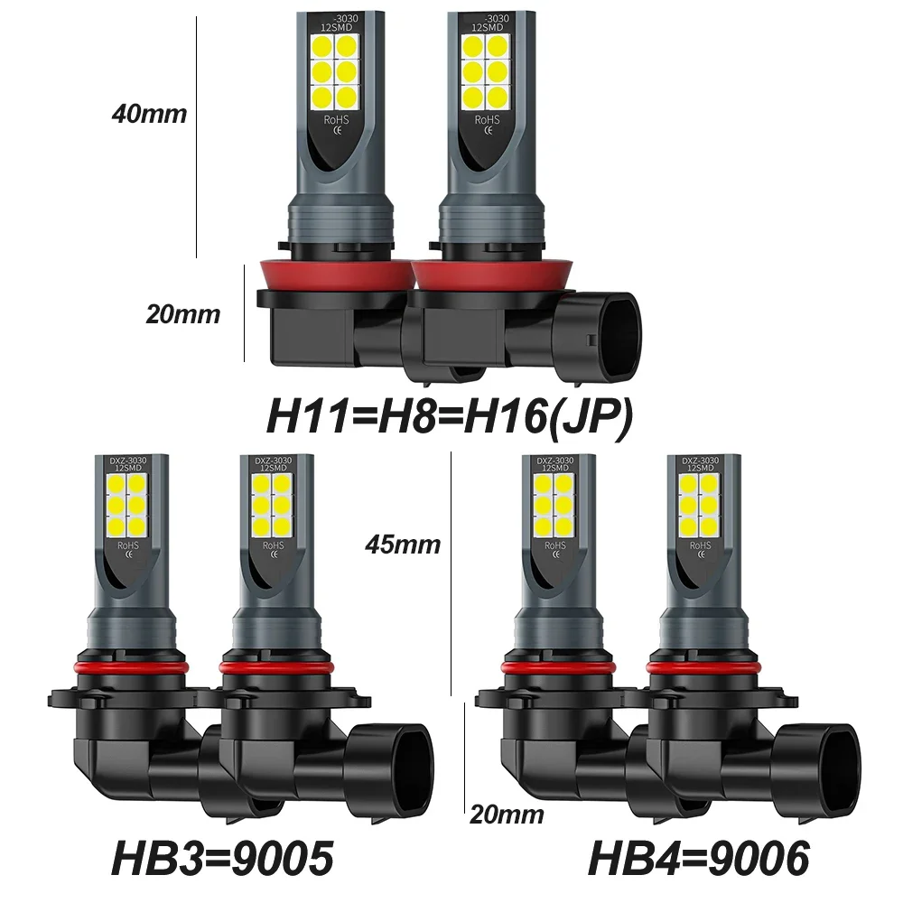 2Pcs H8 H11 LED Bulb 9005 HB3  - Actinic Blue Led ulasan dan harga