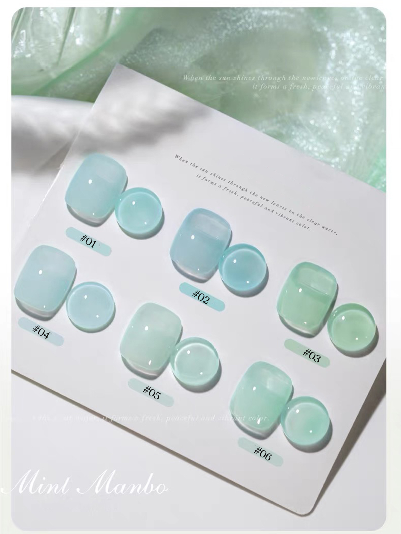 MN 1pcs 12ML Mint Mambo Gel Na - Actinic Blue Led ulasan dan harga