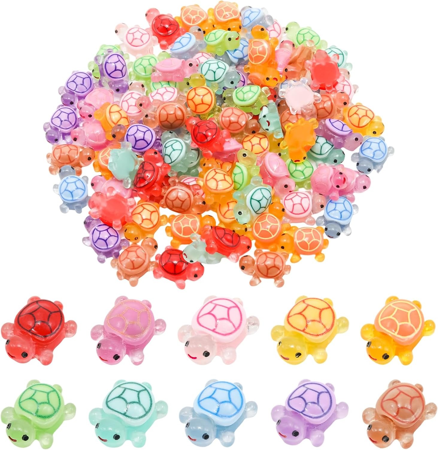 30PCS Luminous Mini Resin Turt - Marine Aquarium Epoxy ulasan dan harga