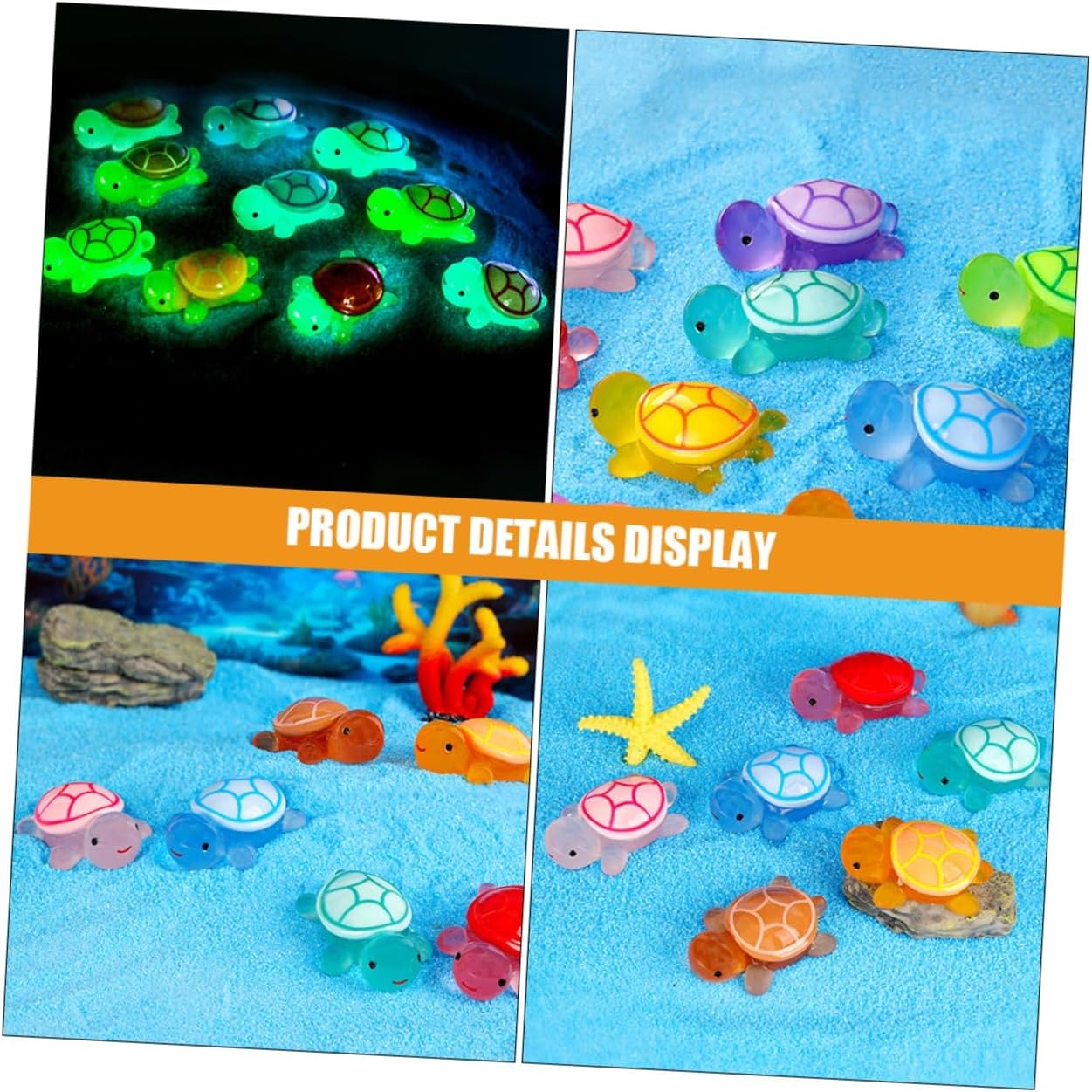 30PCS Luminous Mini Resin Turt - Marine Aquarium Epoxy ulasan dan harga