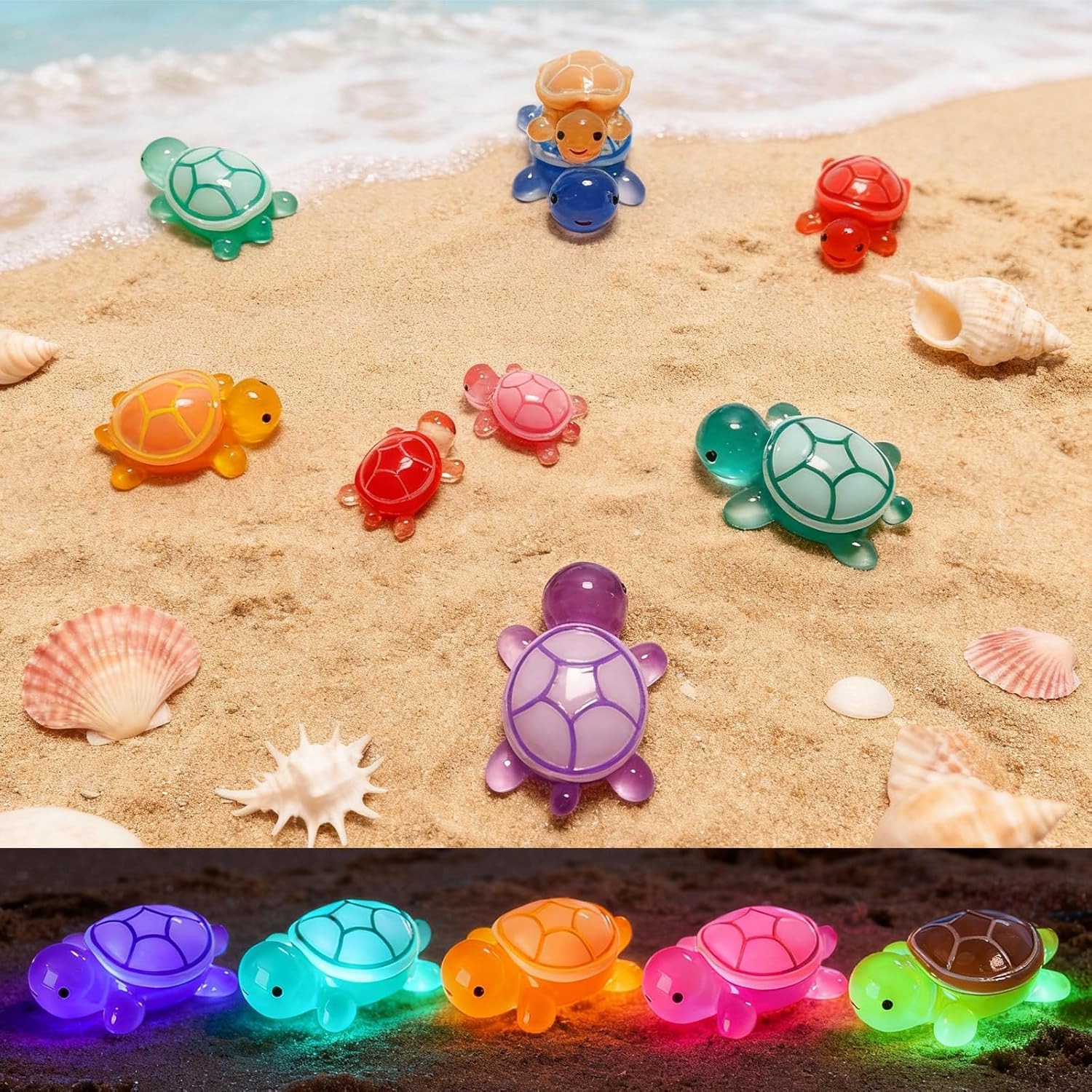 30PCS Luminous Mini Resin Turt - Marine Aquarium Epoxy ulasan dan harga