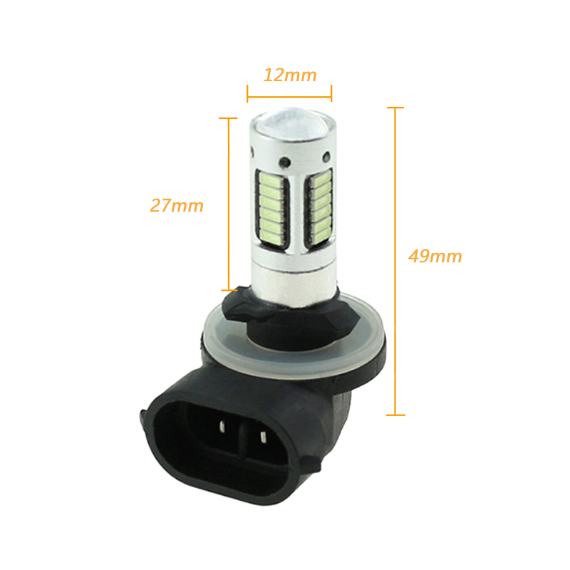 2Pcs H27 881 LED Car Fog Lamp  - Actinic Blue Led ulasan dan harga