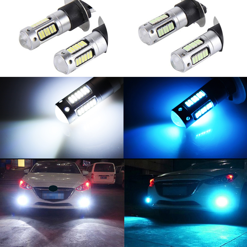 2Pcs H27 881 LED Car Fog Lamp  - Actinic Blue Led ulasan dan harga