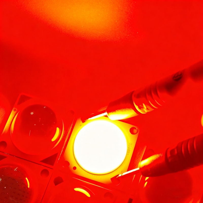 28*28mm COB Chip Silicone Lens - Actinic Blue Led ulasan dan harga