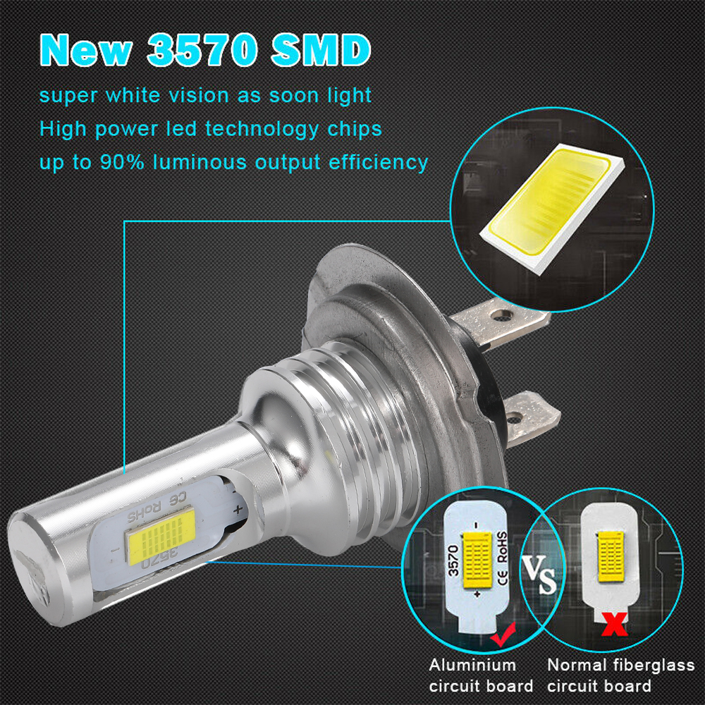 2pcs H7 H4 8000K Ice Blue 3000 - Actinic Blue Led ulasan dan harga