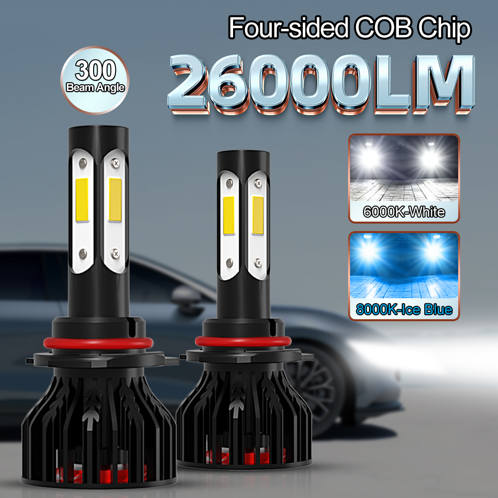 2pcs New 4 Sides 9005/HB3 9006 - Actinic Blue Led ulasan dan harga