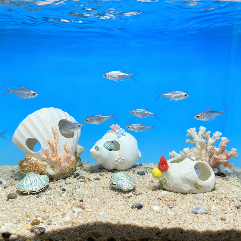Ceramic Marine Ornaments, Liqu - Marine Aquarium Home ulasan dan harga
